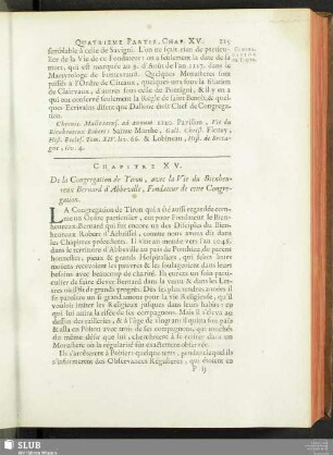 Chapitre XV. De la Congregation de Tiron, avec la Vie du Bienheureux Bernard d’Abbeville, Fondateur de cette Congregation