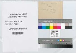 Entnazifizierung Heinrich Lorentzen, geb. 13.12.1907 (KaufmaennischerAngestellter)