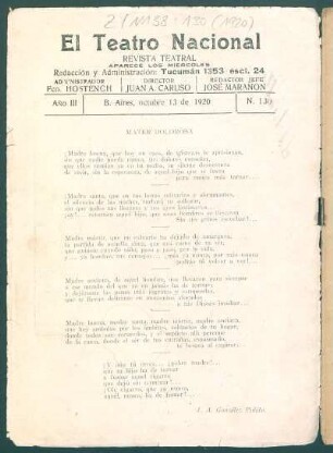 [Poema] Mater dolorosa