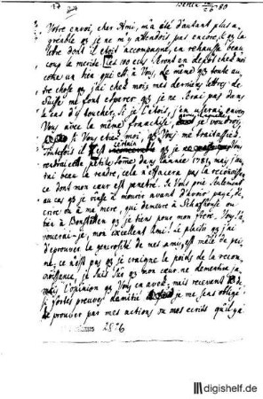 17: Brief von Johannes Müller an Johann Wilhelm Ludwig Gleim