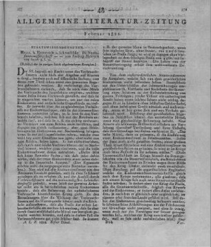 Jakob, L. H. v.: Die Staatsfinanzwissenschaft. Bd. 1-2. Halle: Hemmerde & Schwetschke 1821 (Beschluss der im vorigen Stück abgebrochenen Recension)