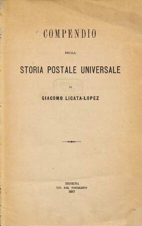 Compendio della storia postale universale