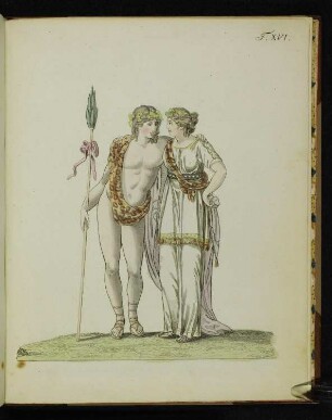 "16. Tafel" Bacchus und Ariadne