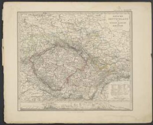 Östliches Deutschland oder Böhmen, Mähren und Schlesien [Hand-Atlas über alle Theile der Erde nach dem neuesten Zustande und über das Weltgebäude]