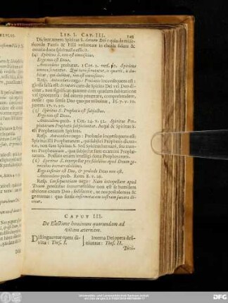 Caput III. De Electione hominum quorundam ad vitam aeternam.