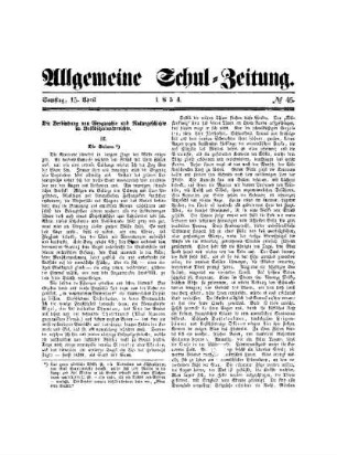 Die Verbindung von Geographie und Naturgeschichte im Volksunterricht