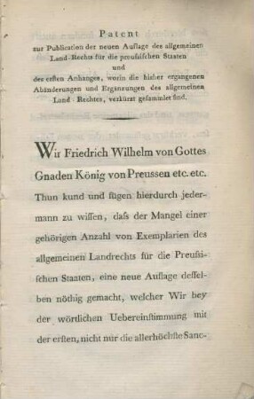 Patent zur Publication ...