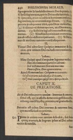Caput X. De Precatione.