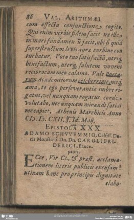 Epistola XXX.