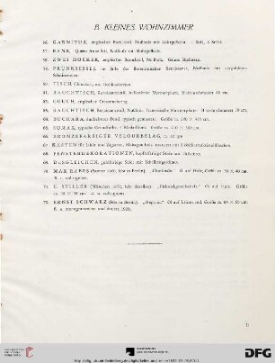 B. Kleines Wohnzimmer (Nr. 56-72)