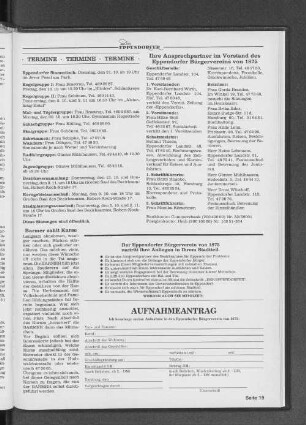 Ihre Ansprechpartner im Vorstand des Eppendorfer Bürgervereins von 1875