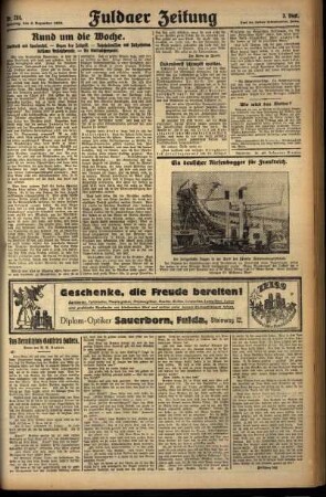 Dritte Ausgabe vom Sonntag, den 08. Dezember 1929.