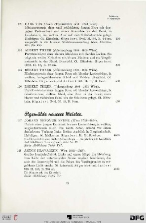 Ölgemälde neuerer Meister (Nr. 127-133)