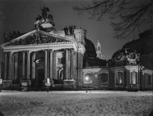 Dresden-Altstadt. Kunstakademie (Lipsius-Bau), Ausstellungsgebäude. Außenansicht