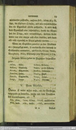 V. Vom Adjektiv