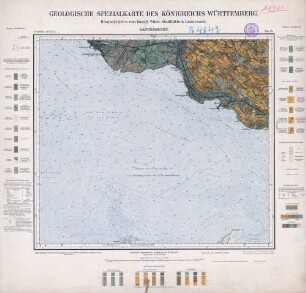 [8423] Langenargen, Geologische Spezialkarte des Königreichs Württemberg