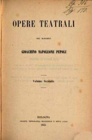 Opere teatrali, 2