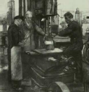 An der Bohrmaschine