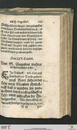Das XXV. Capitel