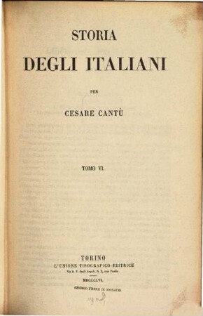 Storia degli Italiani, 6