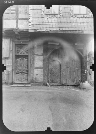 Quedlinburg,Weingarten 22. Wohnhaus (um 1580). Hoffront (Teilansicht)