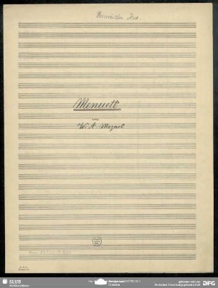 Deutsche Tänze. Excerpts. Arr - Mus.10122-F-507A : orch; D; KV 585.1