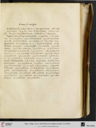 Errata sic corrigito