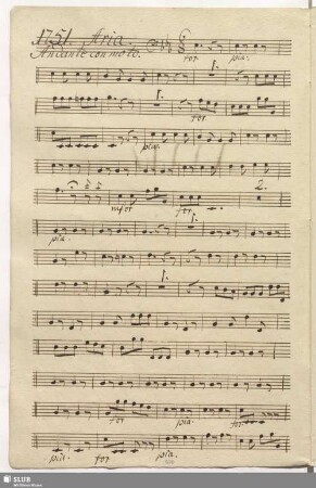 1751. Aria: Mentre giro il colle / Cimarosa, D.