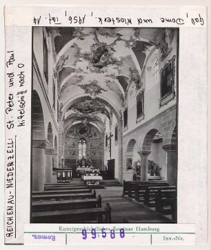 Reichenau, Niederzell: St. Peter und Paul, Mittelschiff nach Osten