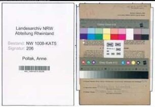 Entnazifizierung Anne Pollak , geb. 18.04.1900 ()