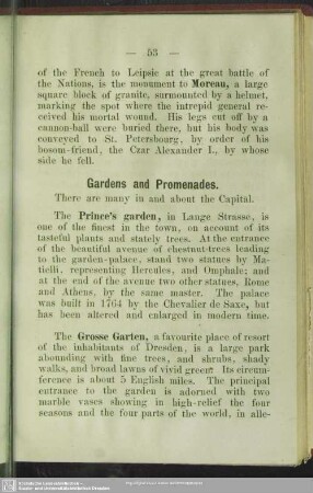 Gardens and Promenades