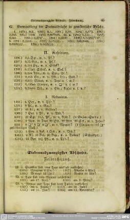 Siebenundzwanzigster Abschnitt. Zeitrechnung