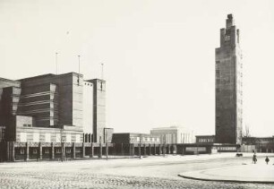 Magdeburg, Ausstellungsgelände : Magdeburg. Ausstellungsgelände, Stadthalle und Ausstellungsturm