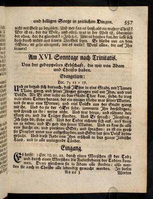 557-566, Am XVI. Sonntage nach Trinitatis