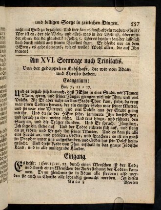 557-566, Am XVI. Sonntage nach Trinitatis