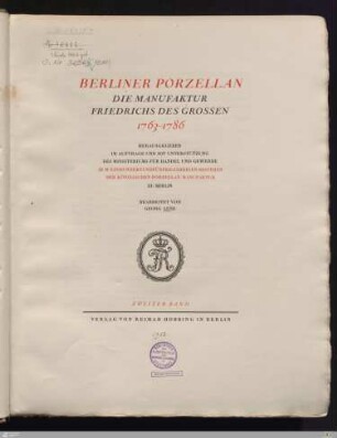 2: [Berliner Porzellan] Band 2