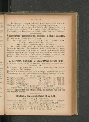 Lauenburger Dampfschiffe, Theodor & Hugo Basedow