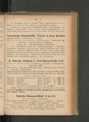 Lauenburger Dampfschiffe, Theodor & Hugo Basedow
