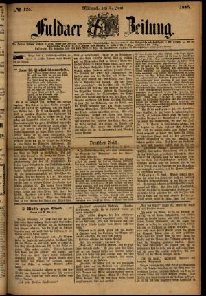 Ausgabe vom Mittwoch, den 03. Juni 1885.