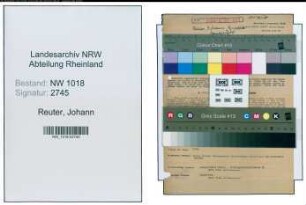 Entnazifizierung Johann Reuter , geb. 21.02.1892 (Rendant)