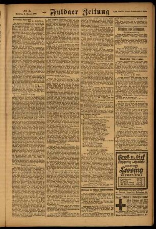 Zweite Ausgabe vom Samstag, den 08. Januar 1921.