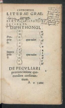 Literae Graecorum.