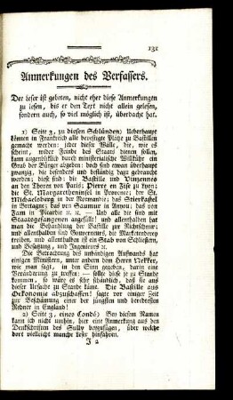 Anmerkungen des Verfassers.