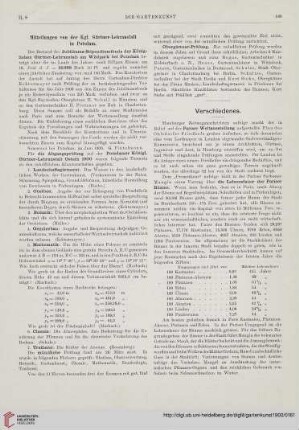 Mitteilungen von der Kgl. Gärtner-Lehranstalt in Potsdam