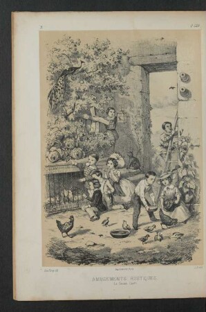 Tafel 3.: Amusements rustiques.