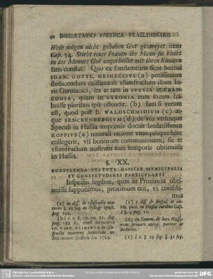 §. XX. Consulenda Statuta Hassiae Municipalia Et Consuetudines Particulares