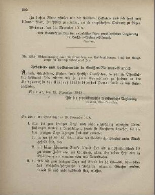 Nr. 226: Amnestie-Erlaß vom 19. November 1918