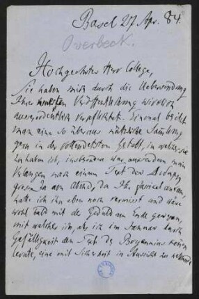 Brief 13: 27.04.1884