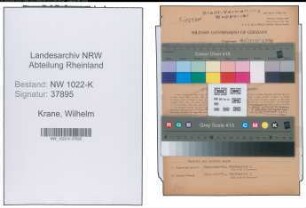 Entnazifizierung Wilhelm Krane , geb. 31.08.1888 (Inspektor)