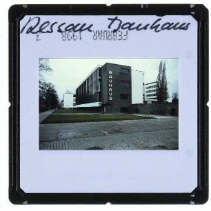 Dessau, Bauhaus : Werkstattgebäude, Südansicht